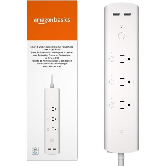 Smart plug power strip with 3 outlets 2 USB ports WiFi works with Alexa control - Picture 6 of 6